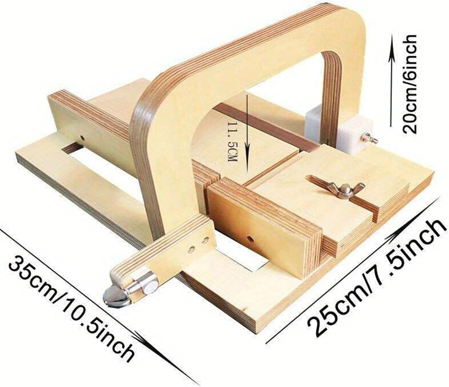 石鹸カッターセット 調整可能 ハンドメイド用 木製 多機能 キャンドルチーズカット対応 for DIY愛好家 との互換性あり