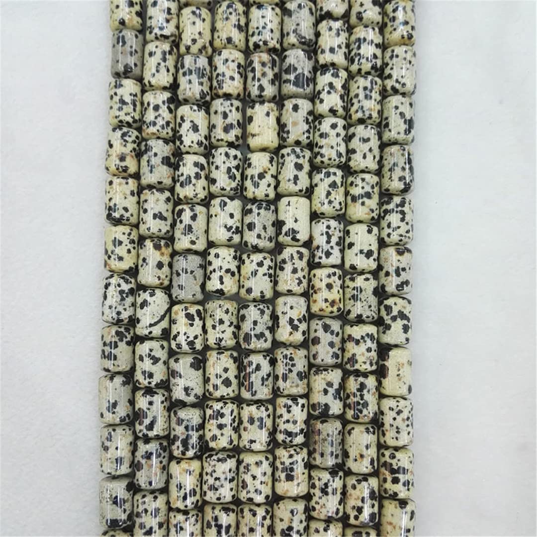 Perles cylindriques en pierre naturelle 10x14mm pour fabrication de bijoux et loisirs créatifs