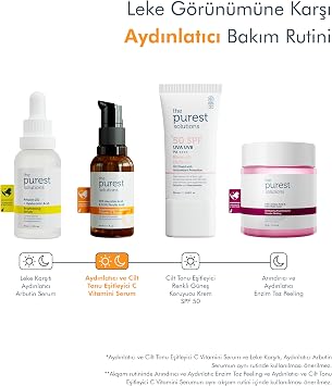 The Purest Solutions, Vitamin C Brightening and Skin tone Synchronizer Skin Care Serum 30 ml (10% Ascorbic Acid & Ferulic Acid 0.5%)