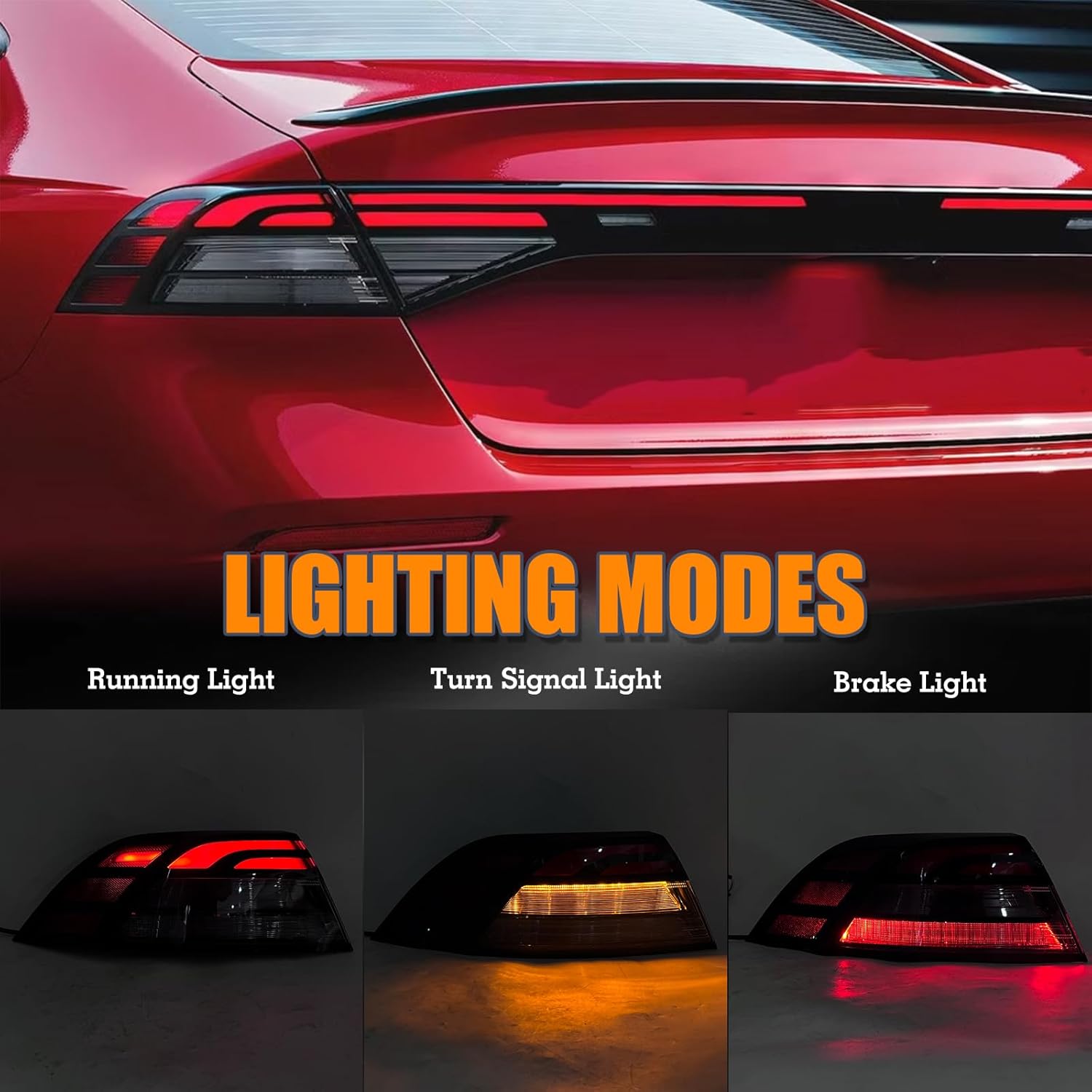 LH OE Style LED Tail Light Assembly Compatible With 2023-2025 Honda Accord Rear Lamp With Turn Signal Left Driver Side Replacement HO2804129 3355030AA01