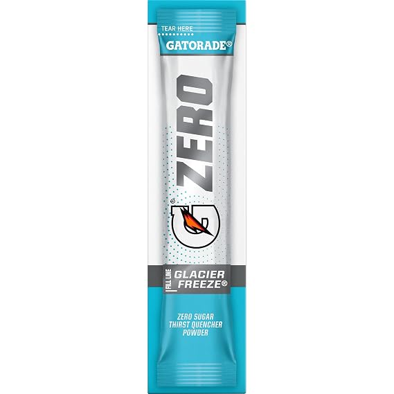 Gatorade - Sports Drinks G Zero Powder Packets Glacier Freeze, 0.10 Ounce(Pack of 10)