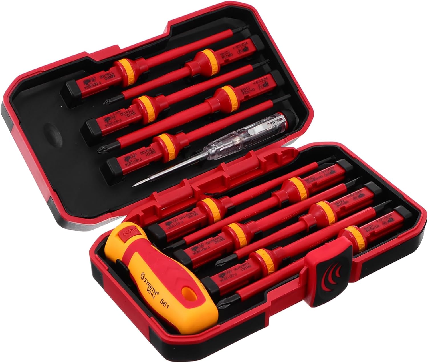 Angoily 1set Vde Precision Screwdriver Mobile and Tablet Repair Ergonomic Non-slip Handle Tools for Electronics Disassembly and Maintenance
