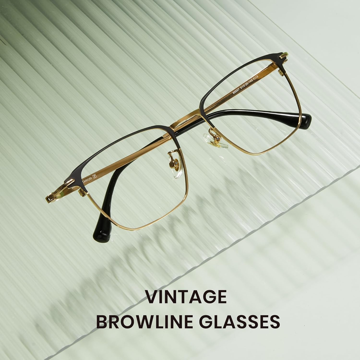 Cyxus Men Blue Light Blocking Glasses Half Rimless Computer Gaming Glasses - Image 4