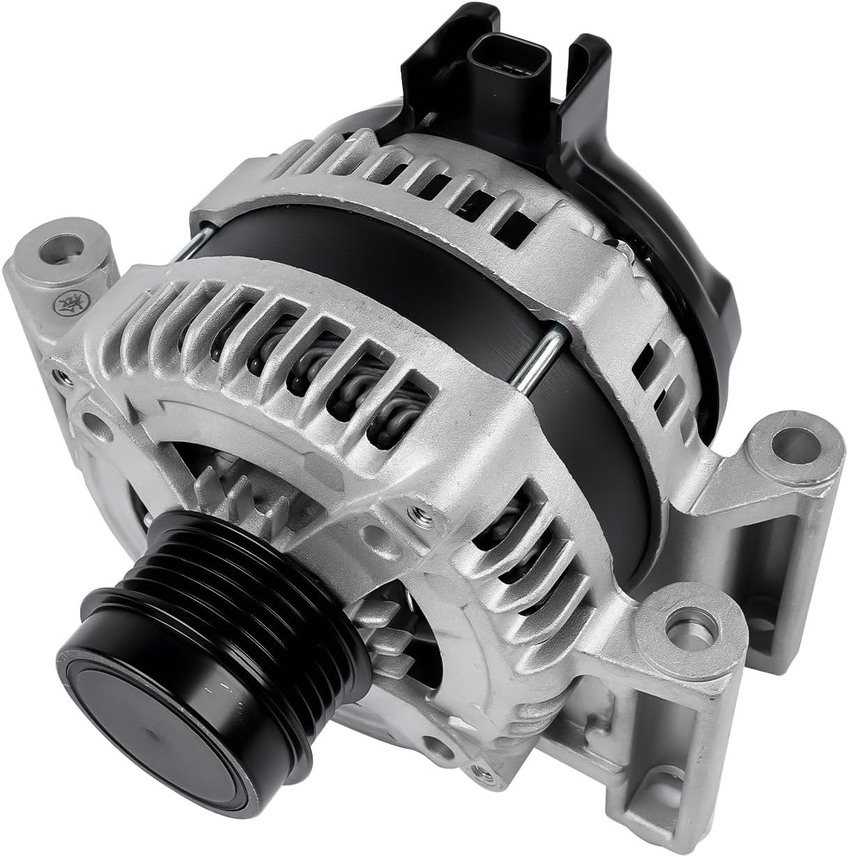 Alternator Replacement for Buick Regal Envision Chevy Impala Malibu 2014-2020 130 Amp 12 Volt with 5-Groove Pulley 11681N 1042101900