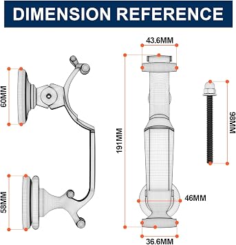 Bwintech 1 Pcs Chrome-Plated Doctors Design Heavy Duty Door Knocker for Front Door