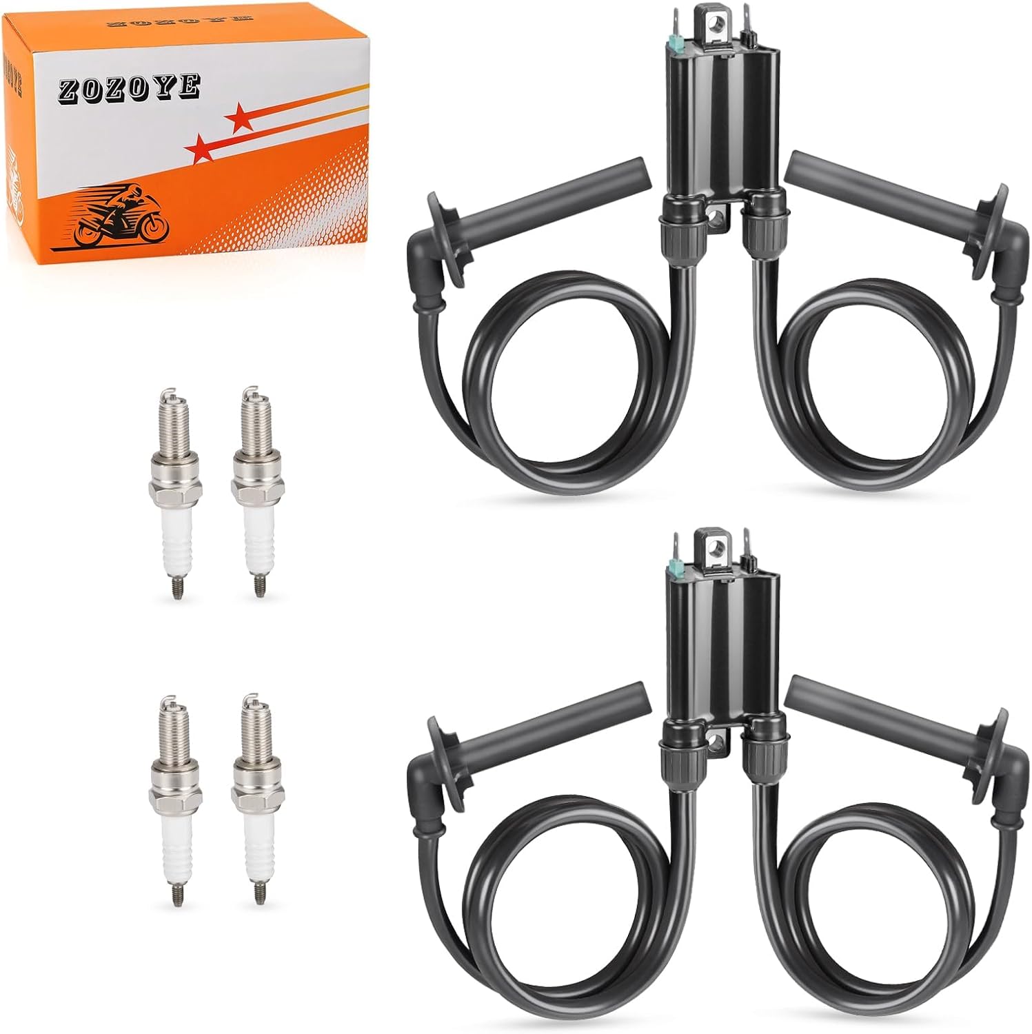 2x Ignition Coil & Spark Plug For Honda Magna 750 VF750 C ST1100 1991-2003