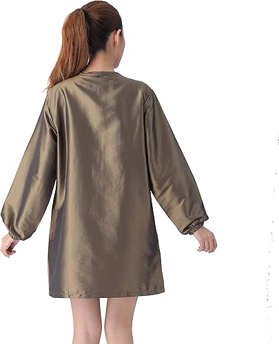 Miniatura 4 de KAHOT Unisex profesional salón smock estilista chaqueta cosmetología uniforme cremallera peluquería capa peluquería ropa de trabajo pelo belleza SPA