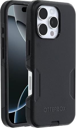 OtterBox iPhone 16 Pro Case - Commuter Series - Black - Slim, Rugged, Dual-Layer Protection, MagSafe Compatible, Shock-Absorbing, Drop Resistant - Non-Retail Packaging