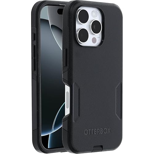 OtterBox iPhone 16 Pro Case - Commuter Series - Black - Slim, Rugged, Dual-Layer Protection, MagSafe Compatible, Shock-Absorbing, Drop Resistant - Non-Retail Packaging