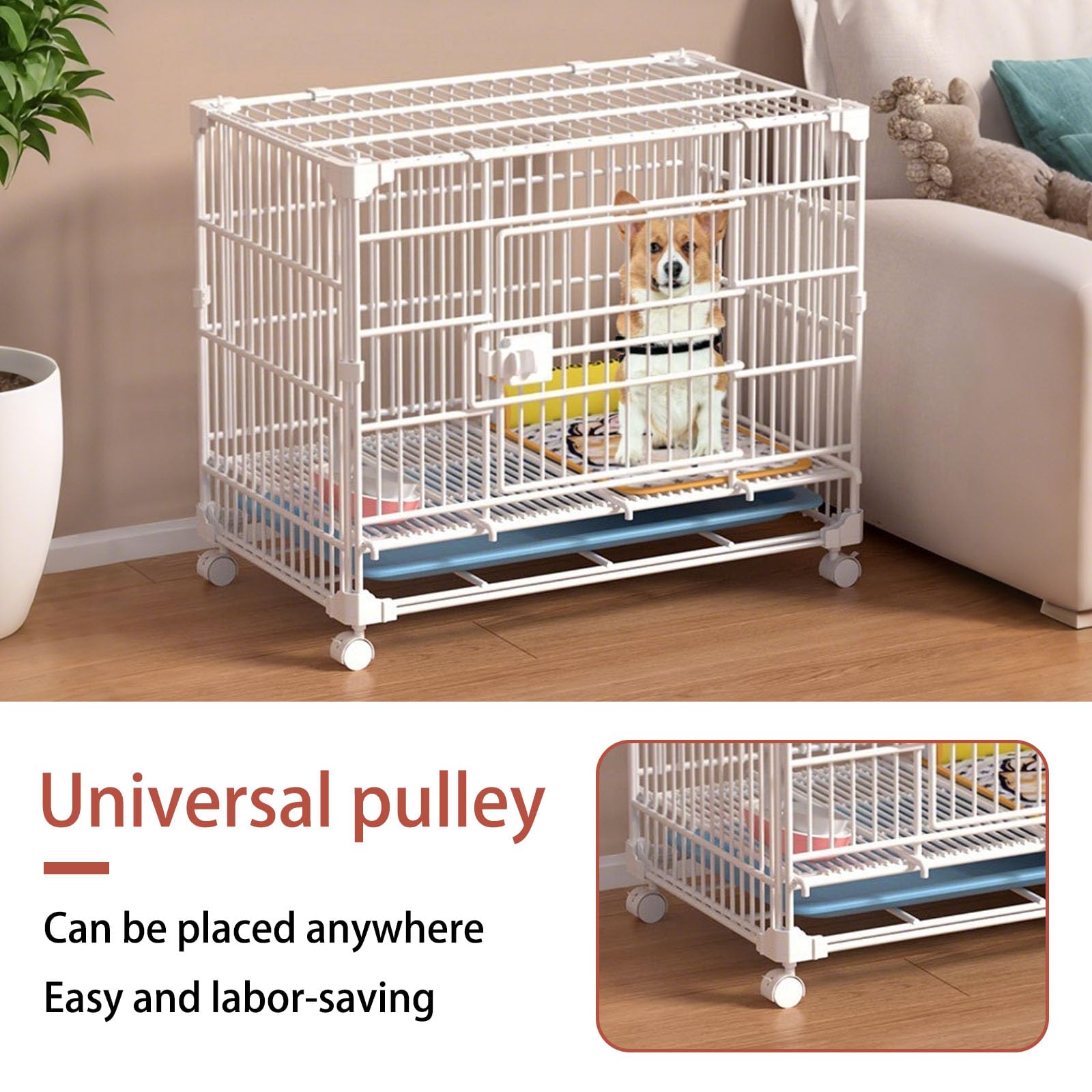 Amazon | 頑丈な犬用ケージ、大型犬用の壊れない犬用ケージ、脱出防止