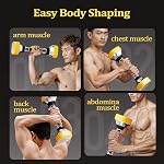 Adjustable Vibrating Shaking Dumbbell, Single Full Body Workout Dumbbell – 22-66Lbs Resistance for Core, Biceps, Triceps & Chest, Home Gym for Men Women