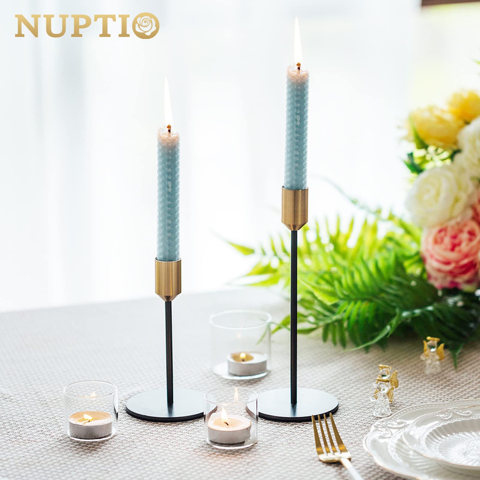 NUPTIO Bougeoirs rustiques pour décoration : lot de 6 bougeoirs coniques en bois – Bougeoirs vintage coniques pour mariage, fête d'anniversaire, fête, vacances, maison, centre de table NUPTIO Bougeoirs rustiques pour décoration : lot de 6 bougeoirs coniques en bois – Bougeoirs vintage coniques pour mariage, fête d'anniversaire, fête, vacances, maison, centre de table