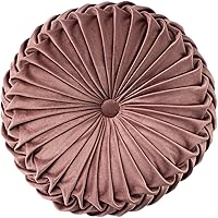 Vista 19 de HLOVME Cojín Decorativo Throw Pillow para Sofá de Calabaza 3D Redondo de Terciopelo para Sofá Cama Silla Suelo 15"X15", Púrpura Claro