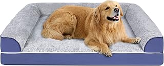 Dog Bed, Washable Extra Large Dog Bed for Dogs, Orthopedic Memory Foam Dog Beds with Removable Washable Cover, Waterproof Lining and Nonskid Bottom Couch, Pet Bed