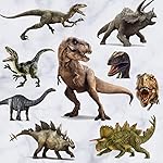 Kiddale 3D Watercolour Dinosaur Wall Stickers, Peel and Stick Removable Wall Decals for Bedroom Living Room Decor