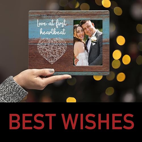 Miniatura 6 de IAXIC Marcos de pared para mesa de nueva mamá, marcos de fotos de ultrasonido, regalos de revelación de género, regalos para padres recién nacidos,