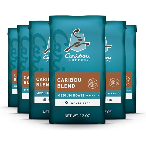 Caribou Coffee Whole Bean Coffee Medium Roast, Caribou Blend, 72 Ounces