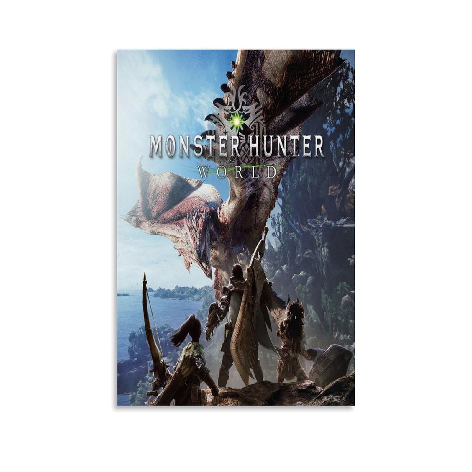 Amazon.co.jp: モンスターハンターワールドのゲームポスターポスター