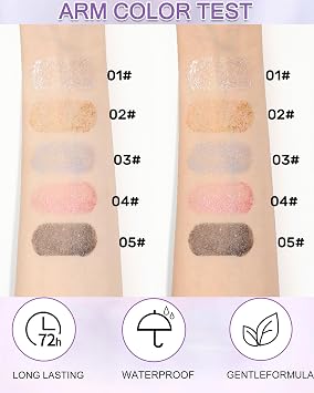 Black Glitter Mascara,Shimmer Sparkle Diamond Colored Mascara for Eyelashes Define Long Lasting Curling,Multi-Use Shimmer Voluminous Colorful Mascara Party Stage Use Eyes Makeup for Women-05