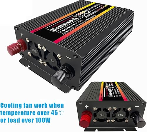Miniatura 3 de DC 12V 24V a AC 220V Sistema de energía solar 12000W Inversor de onda sinusoidal pura hogar al aire libre RV coche inversor de alta potencia (Color