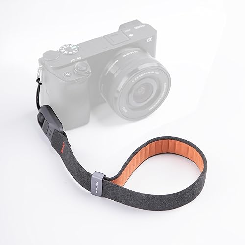 PGYTECH Camera Wrist Strap Air for Photographers Adjustable Quick Release Camera Hand Strap for Sony/Nikon/Canon/DSLR/SLR/Gopro Cameras, Deep Grey