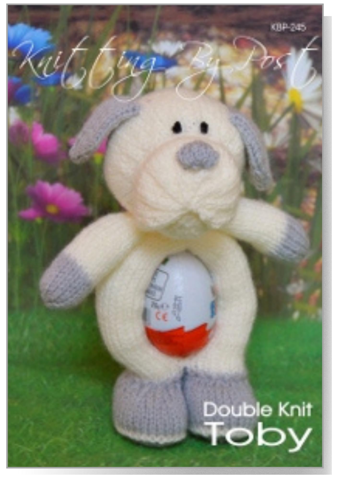 Knitting by Post Knitting Pattern Toby The Chocolate Egg Dog from