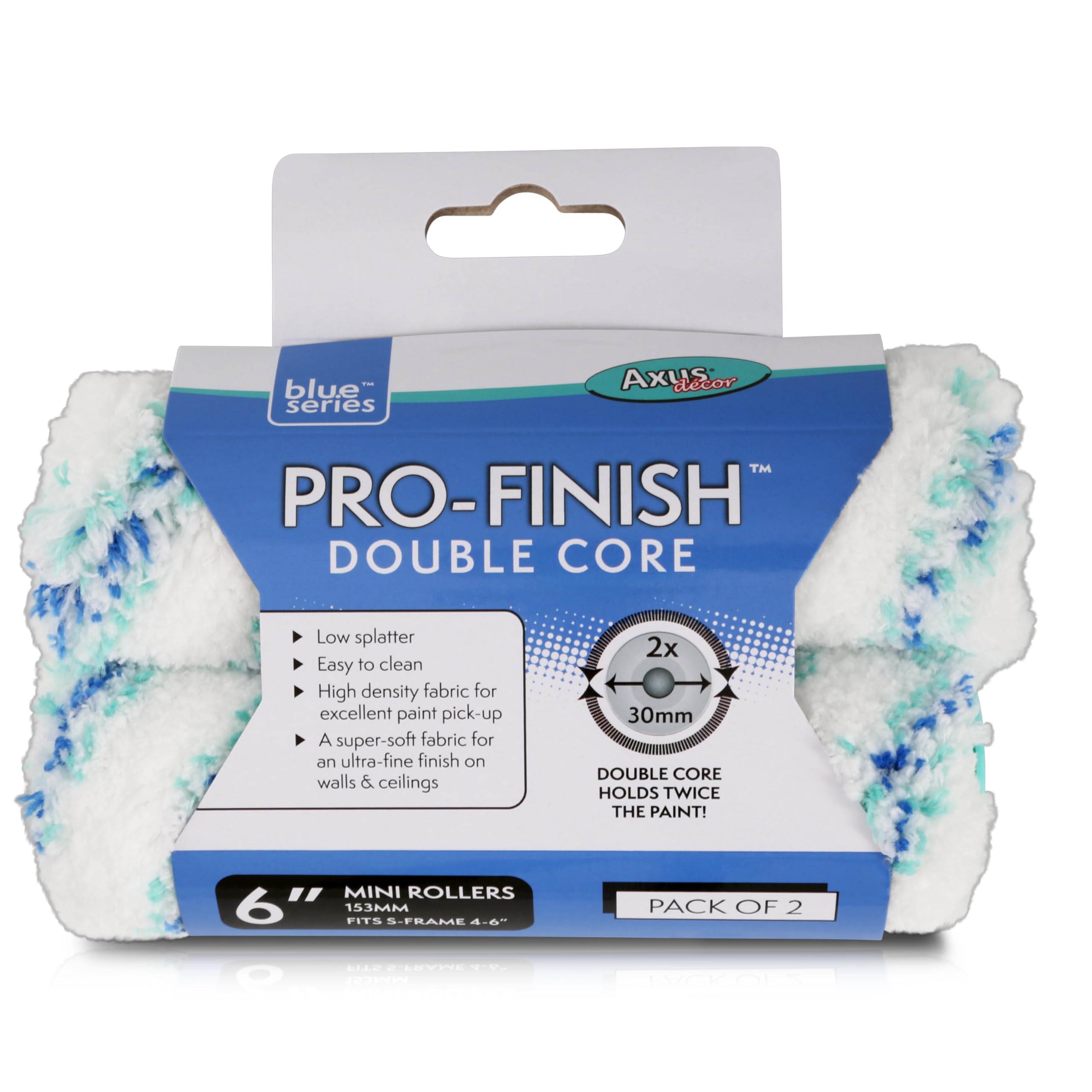 Axus Decor Pro Finish 6"" Roller Sleeve 2 Pack