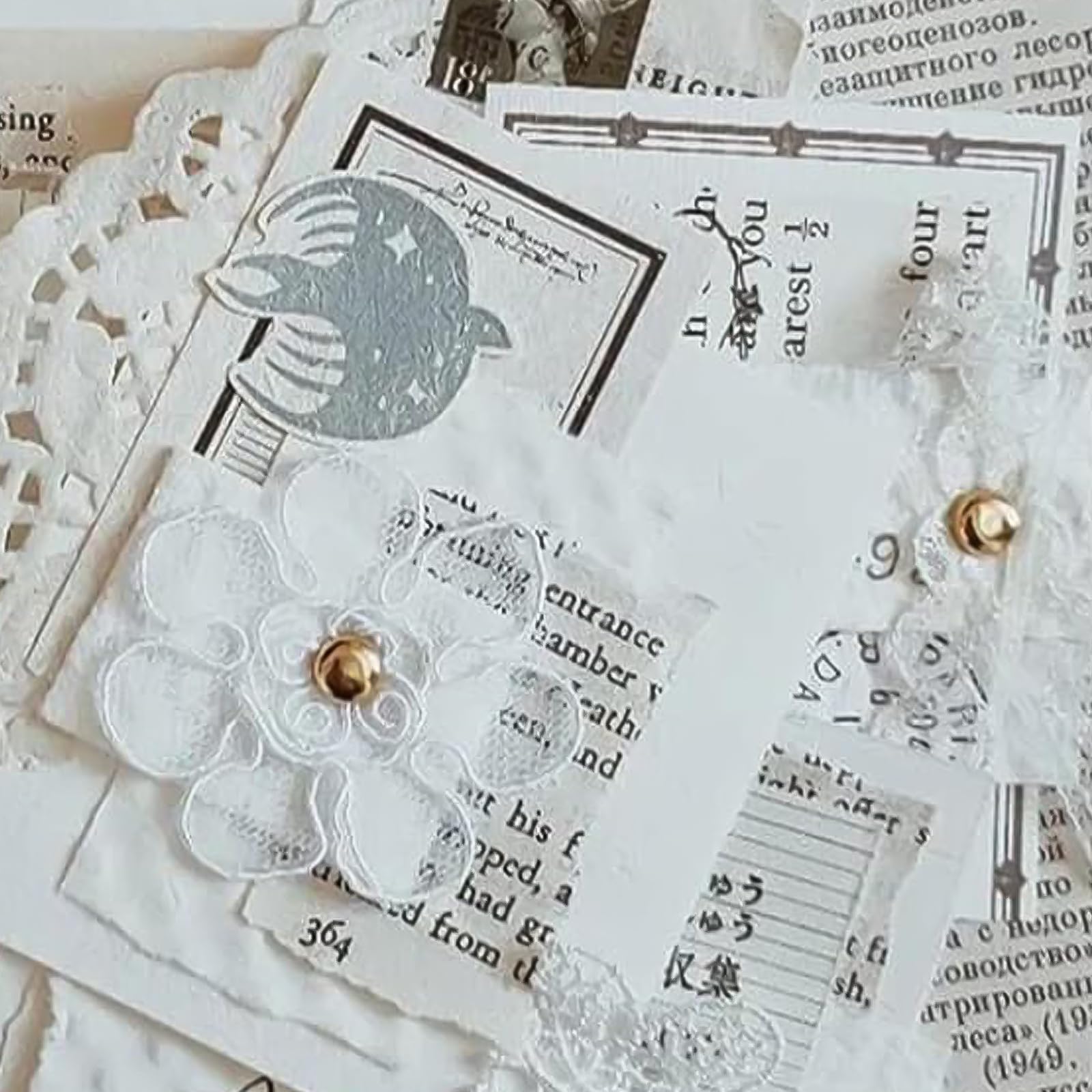 Fermacampioni Piccoli 8mm Clip a Testa Tonda 300 Pezzi per Scrapbooking Carta e Decorazioni
