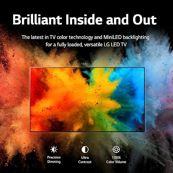 LG QNED 85 Series 65 Alexa Built-in 4k Smart TV (3840 x 2160), 120Hz Refresh Rate, AI-Powered 4K, Dolby Cinema, WiSA Ready, Cloud Gaming (65QNED85UQA, 2022)