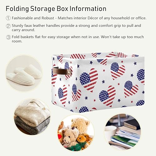 Miniatura 83 de senya Cesta de almacenamiento de Pascua con asas, huevos de Pascua, tela de conejo, contenedores de almacenamiento plegables para almacenamiento, 15