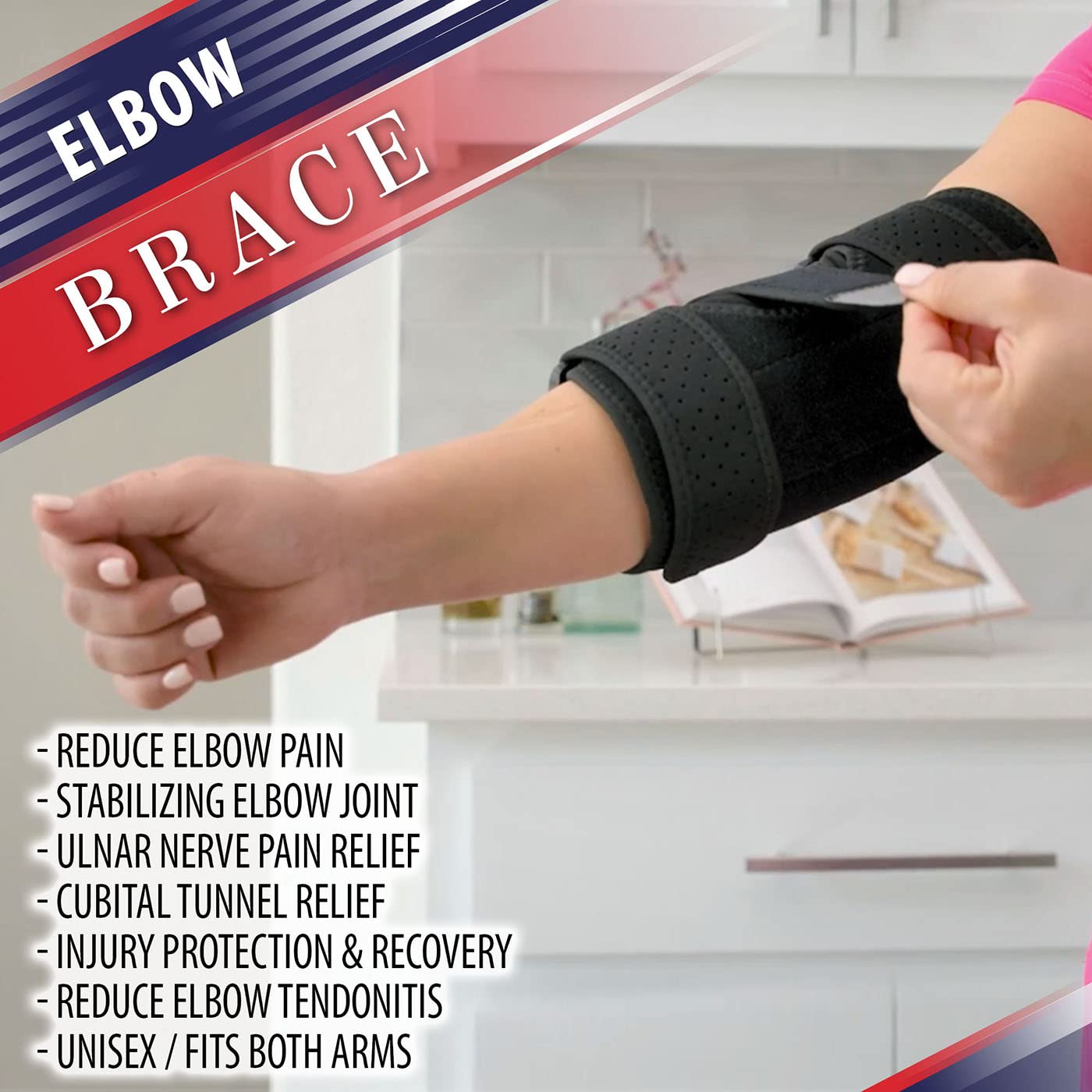 Elbow Splint Tendonitis Elbow Brace Cubital Tunnel Brace for Sleeping