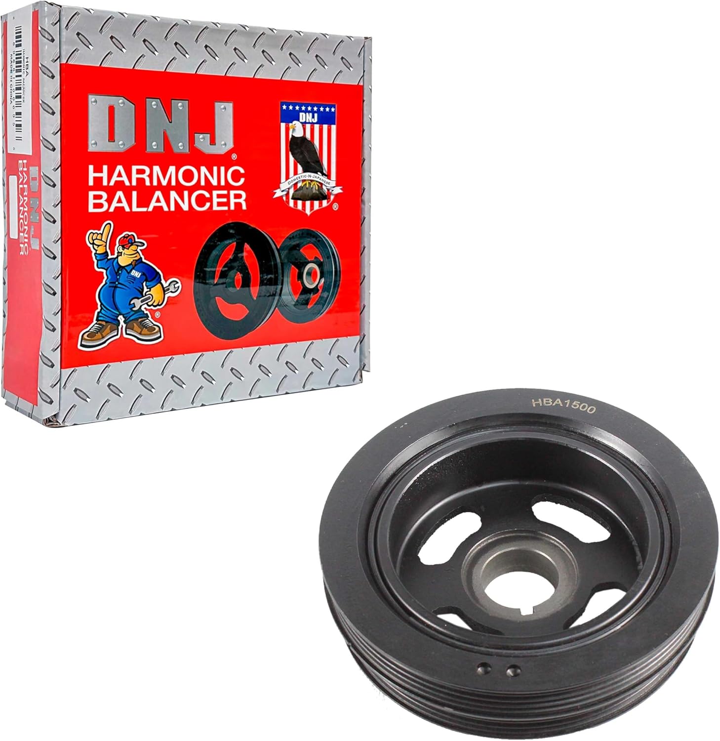 DNJ HBA1500 Harmonic Balancer for 2004-2012 Hyundai, Kia Elantra, Soul, Spectra 2.0L L4 16V DOHC 1975cc