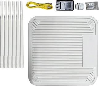 3km Outdoor Wireless Router AP, 6 Dual Band 7dBi Antennas, IP67 Water Proof POE Powered, with 5 Modes for Indoor Outdoor Use (US Plug)