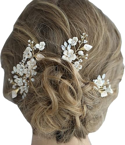 Amazon Longwu ヘッドドレス ヘアピン コーム 3点セット お花 手作り セラミック ブライダル ウェディング バレッタ クリップ 花嫁 髪飾り かんざし 簪 髪留め ヘアアクセサリー ジュエリー 結婚式 成人式 披露宴 卒業式 発表会 ピン コーム 通販 Amazon Longwu ヘッドドレス ヘアピン コーム 3点セット お花 手作り セラミック ブライダル ウェディング バレッタ クリップ 花嫁 髪飾り かんざし 簪 髪留め ヘアアクセサリー ジュエリー 結婚式 成人式 披露宴 卒業式 発表会 ピン コーム 通販