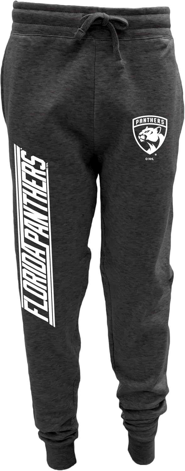 Blue 84 NHL Mens NHL Officially Licensed Sweatpants Jogger Charcoal