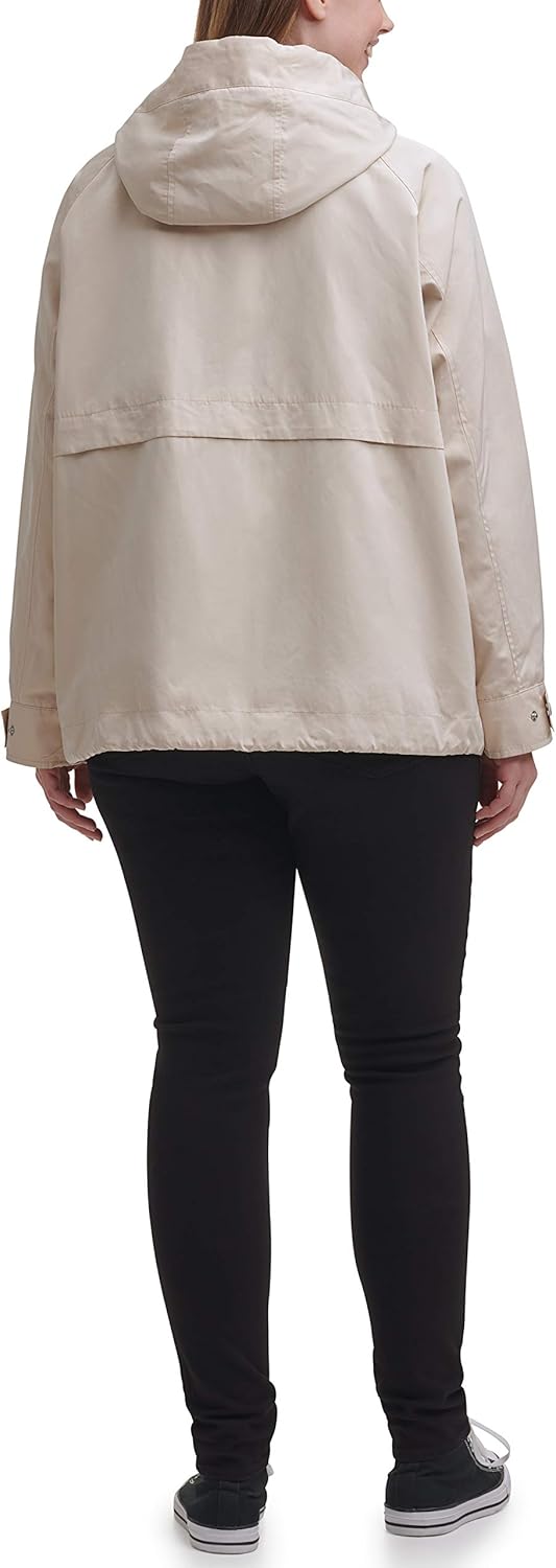 Levi's Women's Hooded Peached Nylon Zip Front Rain Jacket - Image 2