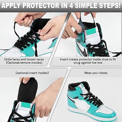 Miniatura 4 de Protector de arrugas para zapatos deportivos, jordan af1 Dunks y más, protector antiarrugas para hombres 7-13 mujeres 5-9 arrugas protector de