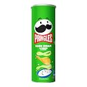 Pringles Sour Cream & Onion Flavour | Potato Chips | Crispy Snack | Crunchy Snack Food for Movies, Games & More | On-the-Go Can | 107g gallery image