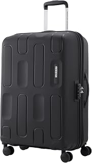 Ivy 2.0|Medium Size Check-in Spinner Trolley Bag (68 cm)|360° 8 Wheel Travel Luggage|Hard Case Polypropylene (PP) Suitcase|Combination Lock|Black