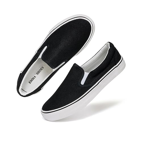 Low-Top Slip Ons Women's Fashion Sneakers Casual Canvas Sneakers for Women Comfortable Flats Breathable Padded Insole Slip on Sneakers Women Low Slip on Shoes