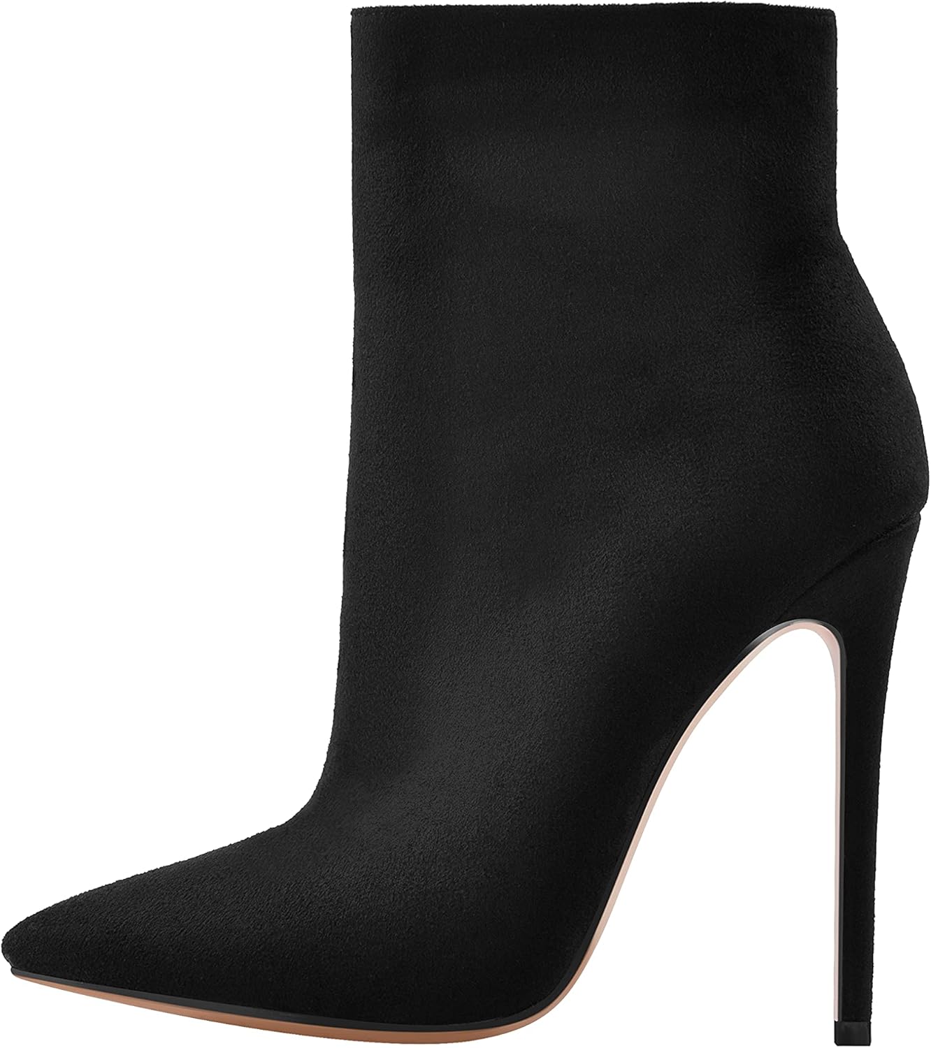 Only maker Heren Klassieke Laarzen Puntige Laarzen Stiletto Boots, Zwarte lak, 40 EU