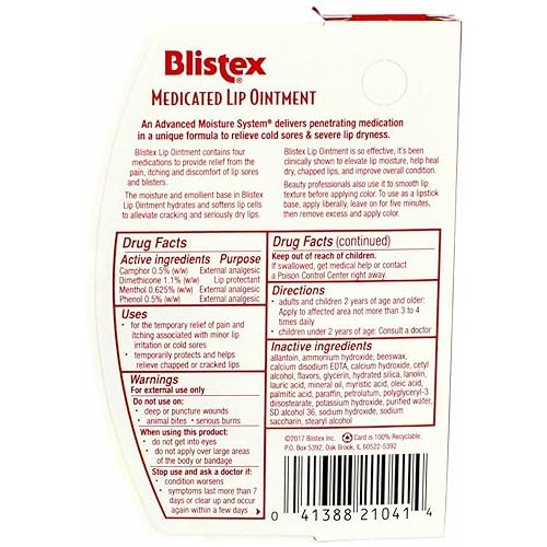Miniatura 3 de Blistex Pomada Medicada para Labios 035 oz Paquete de 2
