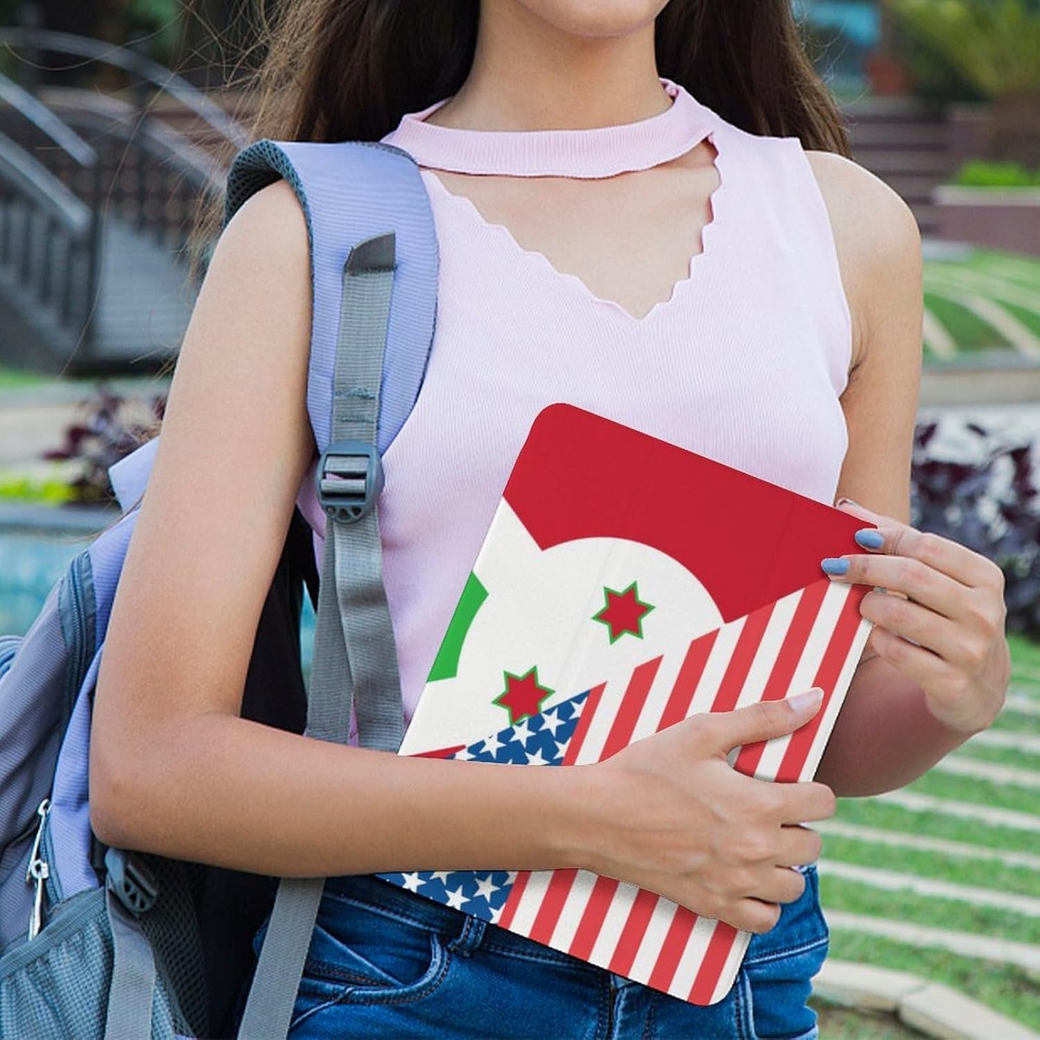 USA and Burundi Flag for IPad Pro/Air/2020/2021 Case image 4