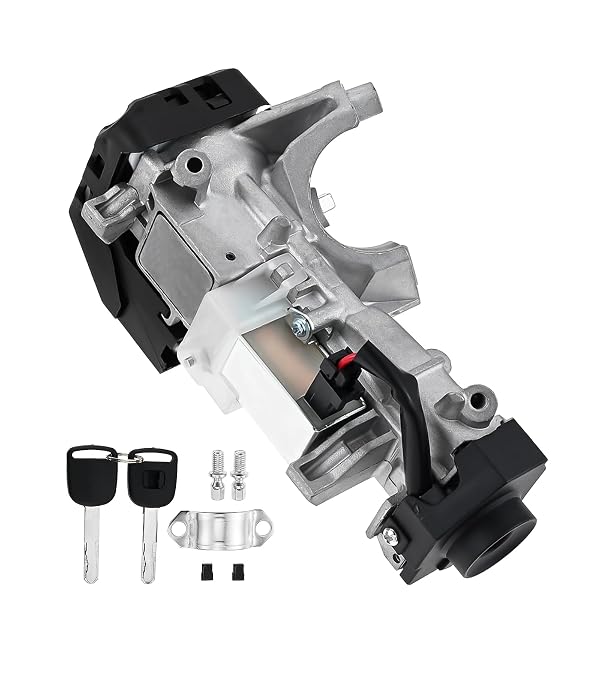HZ-MONSTAR Ignition Switch Lock Cylinder Assembly Compatible with Honda Civic 2006-2011 CR-V 2007-2011 Fit 2009-2011, Ignition Switch Lock Cylinder with 2 Keys Replace# 35100-SDA-A71 06350-SAA-G30 by HZ-MONSTAR - Used condition - US$17.56