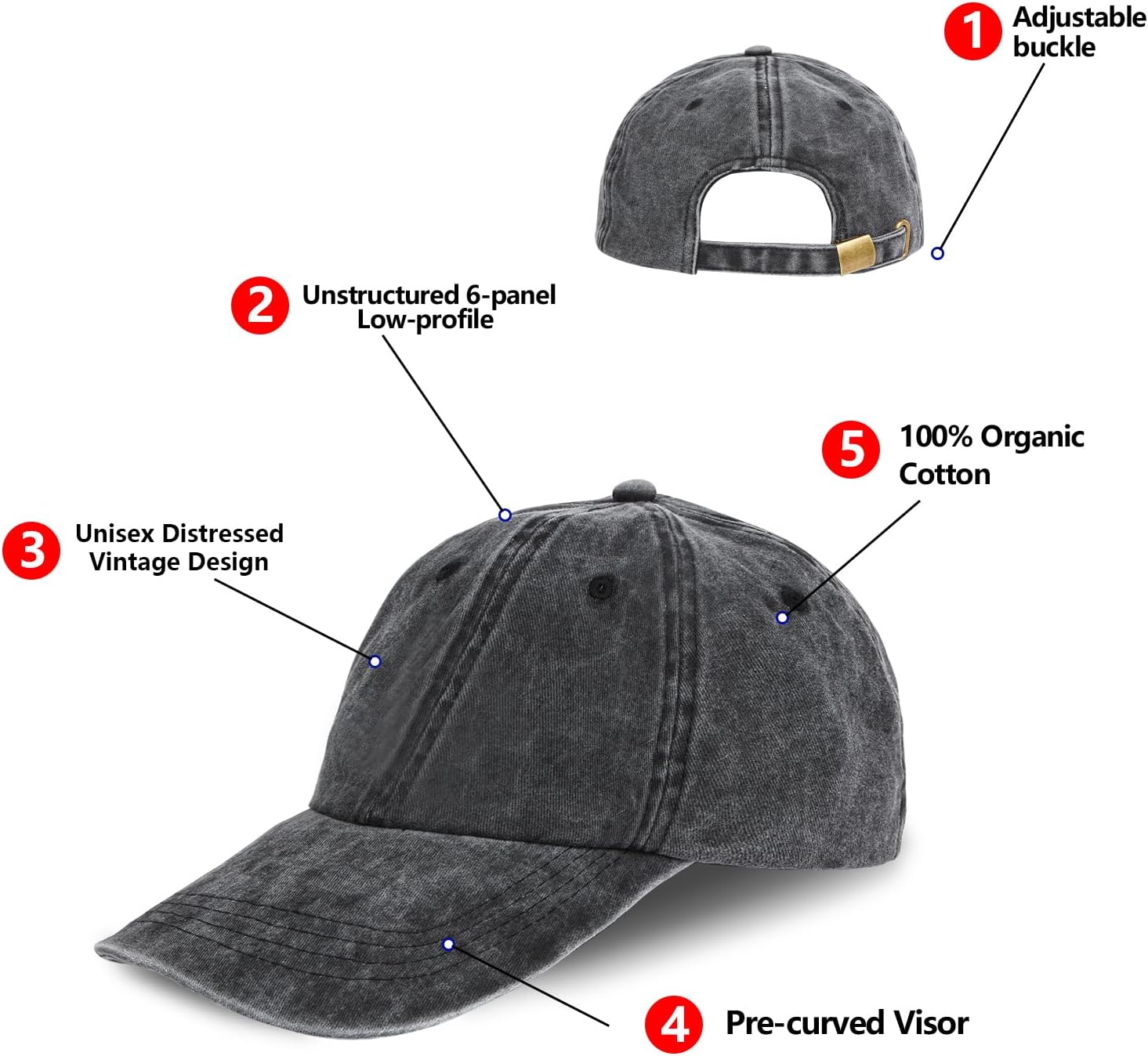 Dad Hat Baseball Cap Unisex Outdoor Unstructured Washed Soft Cotton Mountain Hat