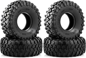 Dsfen 4pcs 110mm 1.9 Pouce En Caoutchouc Roue De Pneu Roue Pour 1/10 Voiture RC Traxxas HSP Redcat RC4WD Axi SCX10 D90 HPI RC Rock Crawler