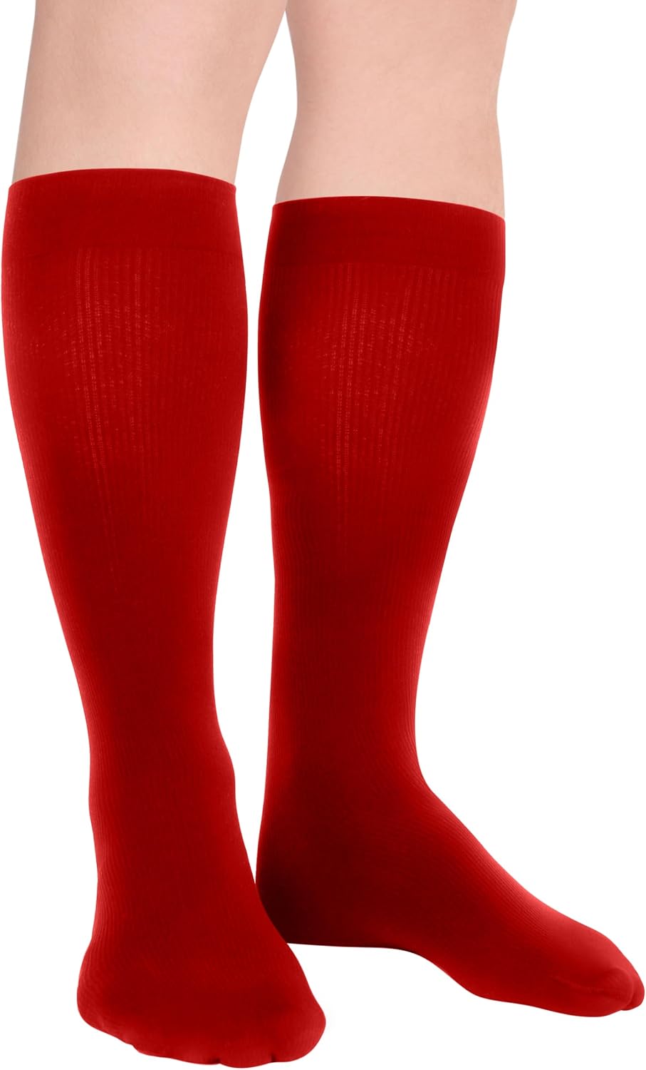 Duufin 8 Pairs Soccer Baseball Softball Football Socks for Youth Kids Boys Girls 6-8/8-10/10-15 Year Knee High Athletic Socks
