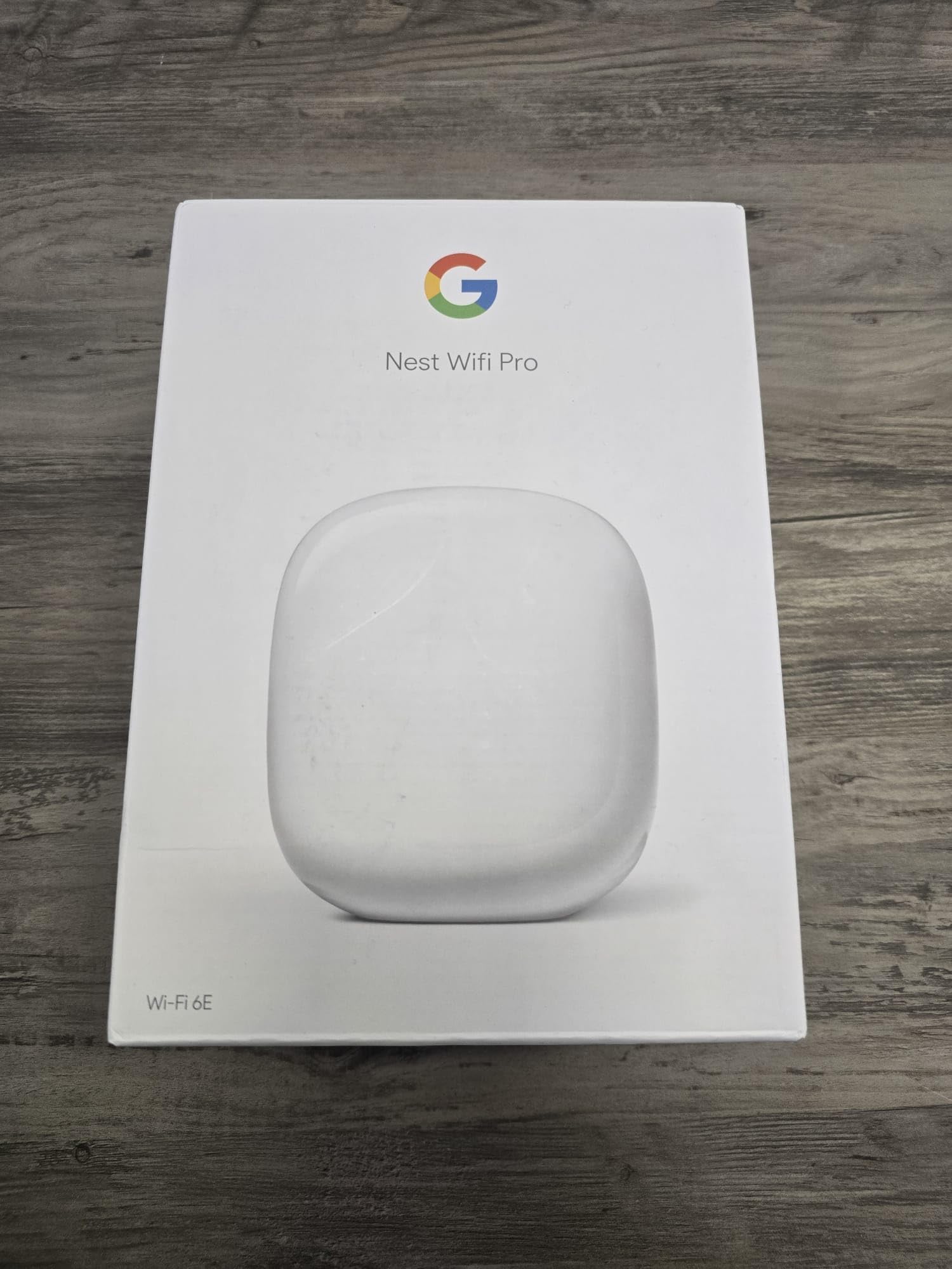 Nest WiFi Pro 6E GA03030-US Fast Network Router and Whole House Coverage - Snow