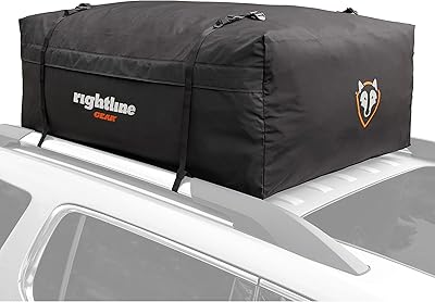 Rightline Gear Range 3 Weatherproof Rooftop Cargo Carrier for Top of Vehicle, Attaches With or Without Roof Rack, 18 Cubic...