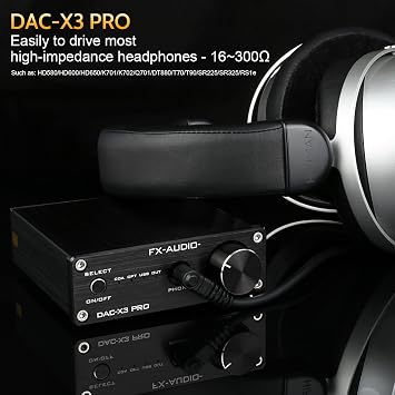 FX-Audio DAC-X3PRO USB DAC ESS9023 Headphone Amplifier CS8416 Support ASRC Transmission HiFi Portable Decoder Headphone Amp